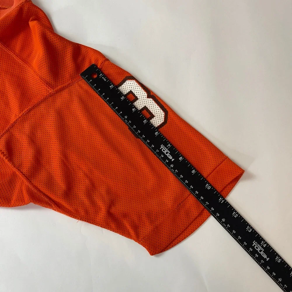 Vintage 80s Champion Football Jersey Mens M Orange Blank #31 USA Made Mesh